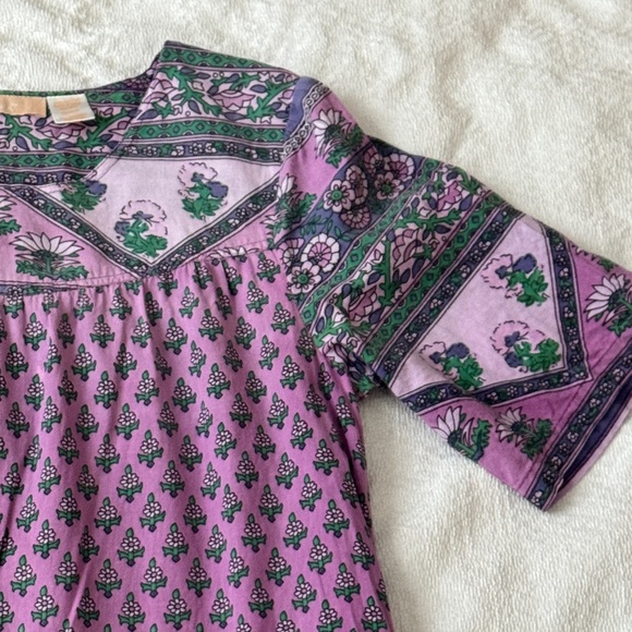 Cotton Dress Floral Fun Print 100% Cotton - Picture 5 of 10